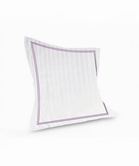 400TC Cotton Double Edge Embroidery Sateen Stripe Duvet Cover Set
