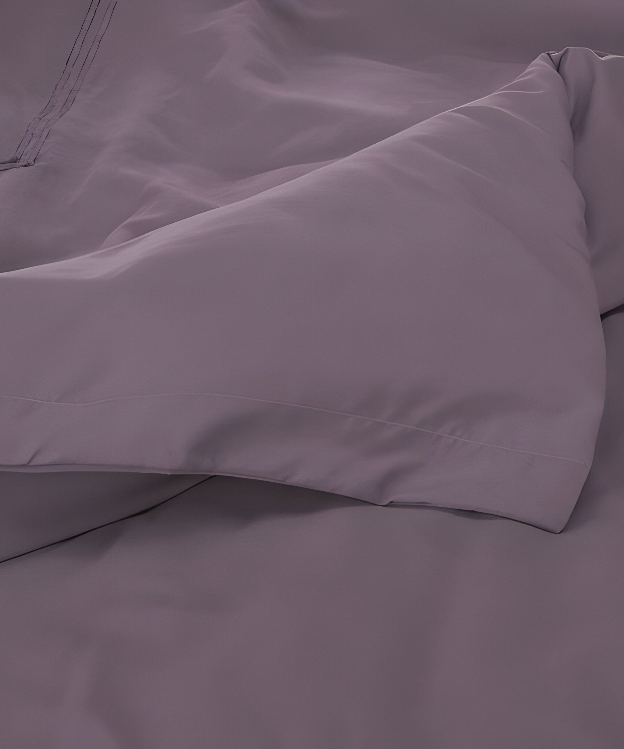 400TC Cotton Luxurious Double Embroidery Sateen Solid Duvet Cover Set