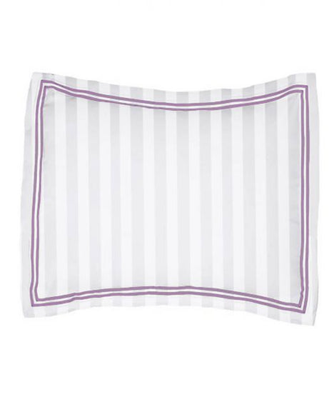 400TC Cotton Double Edge Embroidery Sateen Stripe Duvet Cover Set