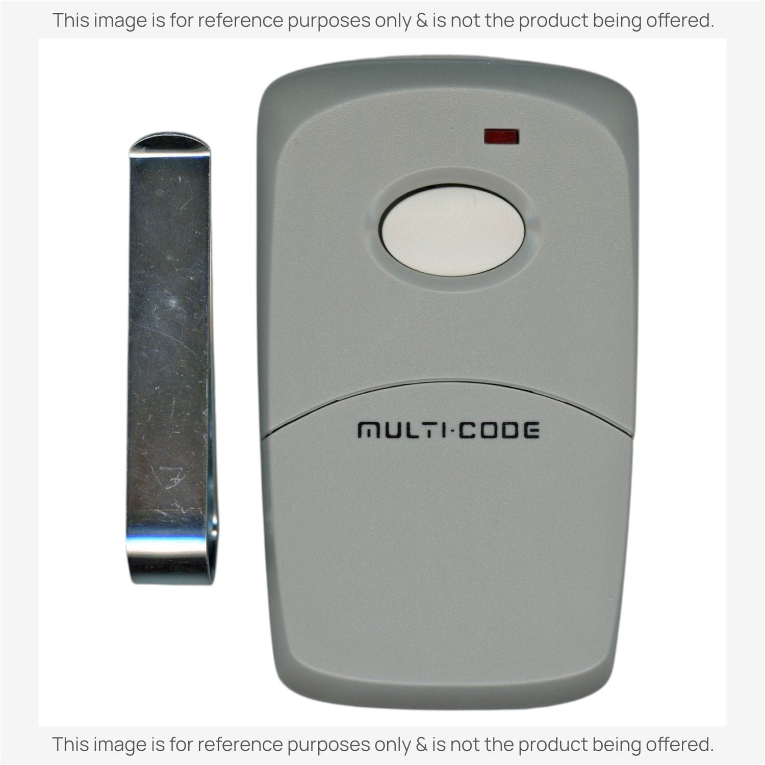 Substitute for Linear 3089 Multi-Elmac 1-Button 300 Mhz Visor Garage Door Opener Remote Control [375UT-2button]