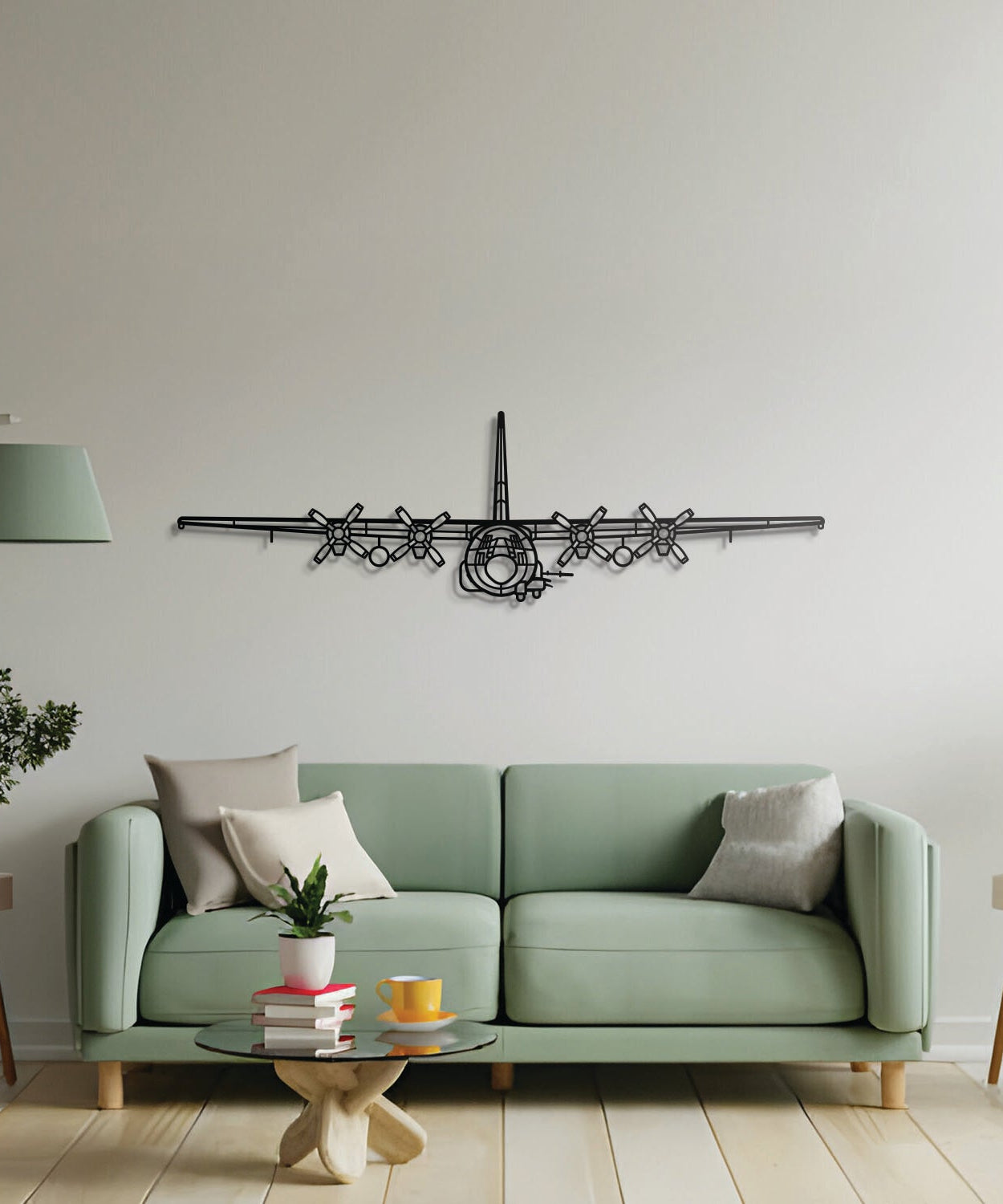 AC-130U Flugzeug-Wandkunst aus Metall – NCP0212