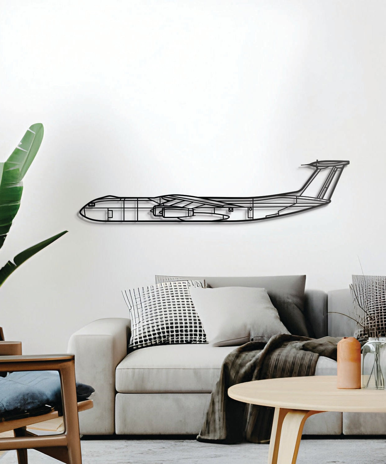 C-141 Starlifter Metall-Flugzeug-Wandkunst - NCP0041