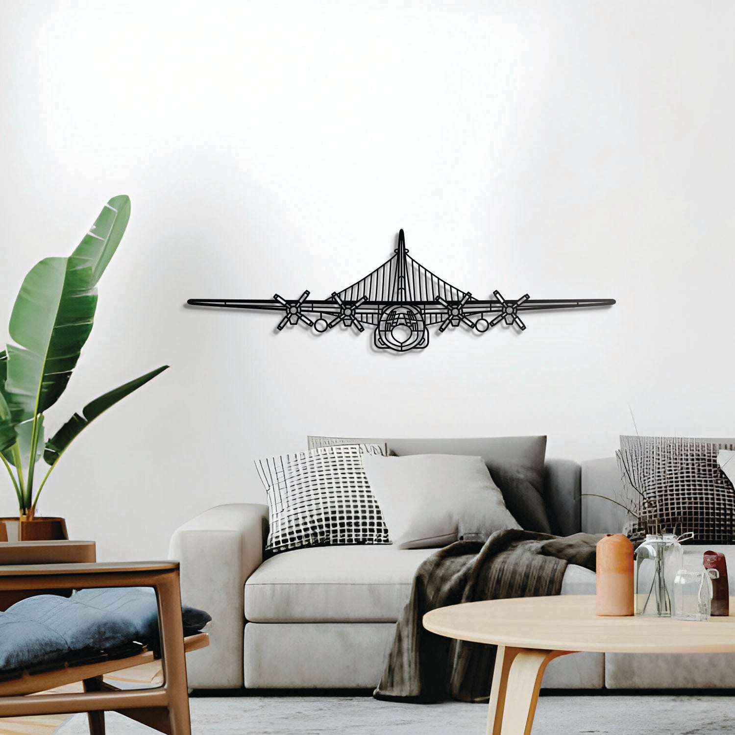 EC-130H Compass Call Flugzeug-Wandkunst aus Metall – NCP0175