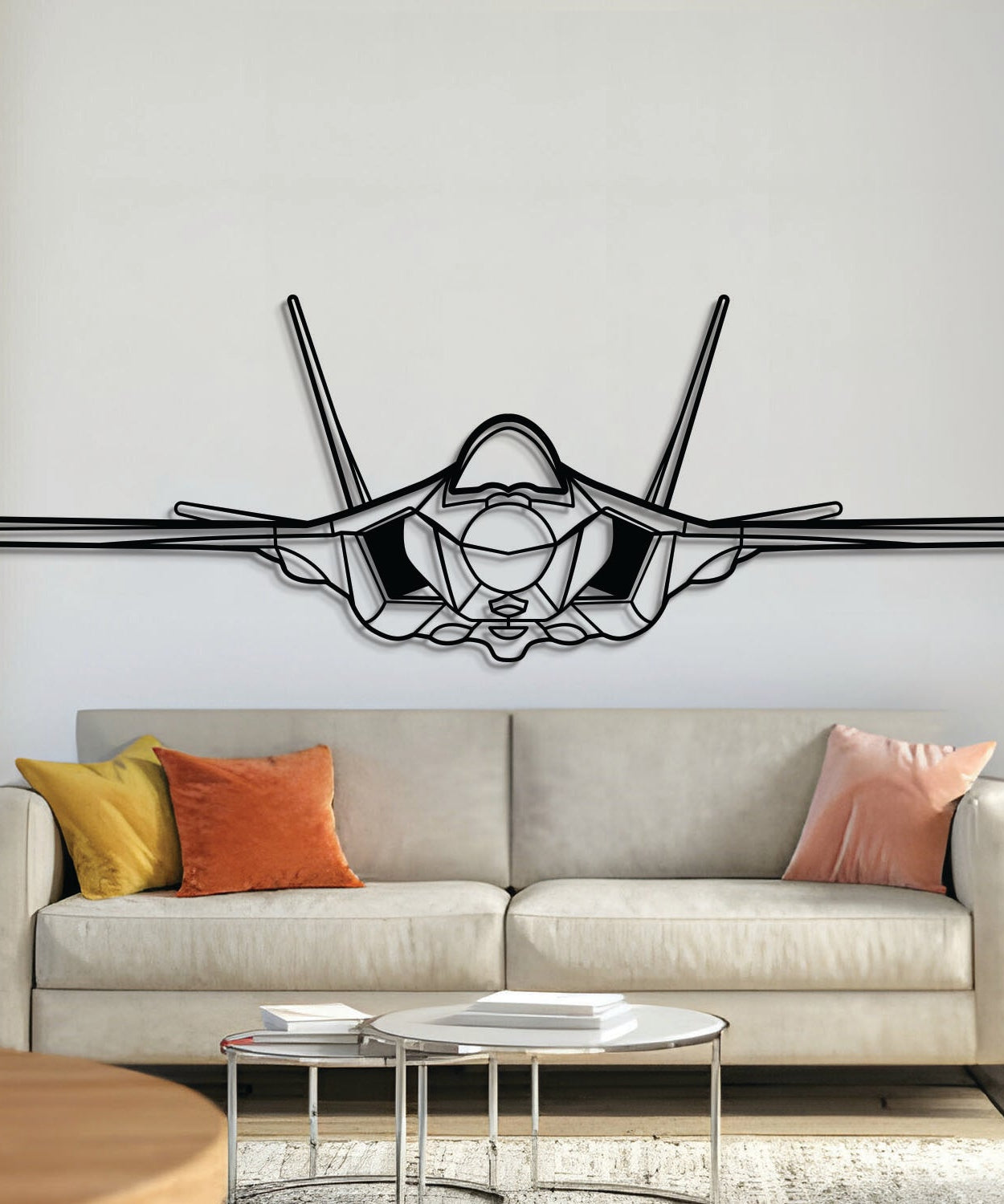 F-35A Lightning II Front Metall Flugzeug Wandkunst - NCP0223