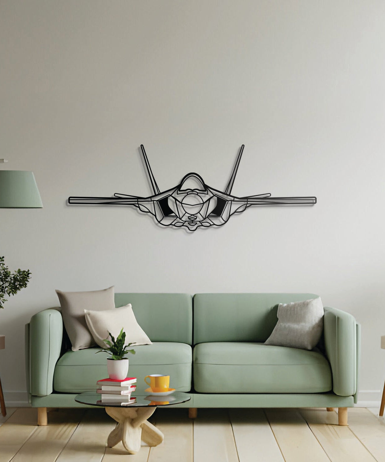 F-35A Lightning II Front Metall Flugzeug Wandkunst - NCP0223