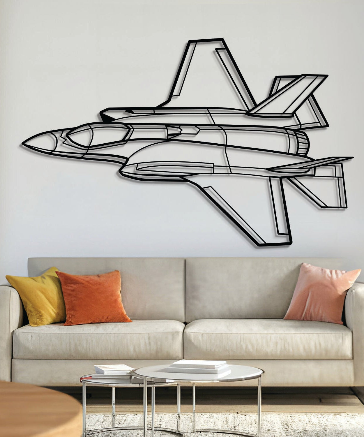 F-35A Lightning II Angle Metal Flugzeug Wandkunst - NCP0327