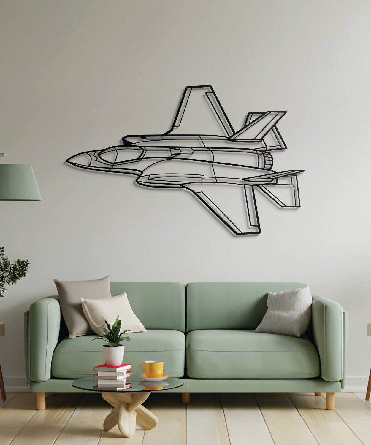 F-35A Lightning II Angle Metal Flugzeug Wandkunst - NCP0327