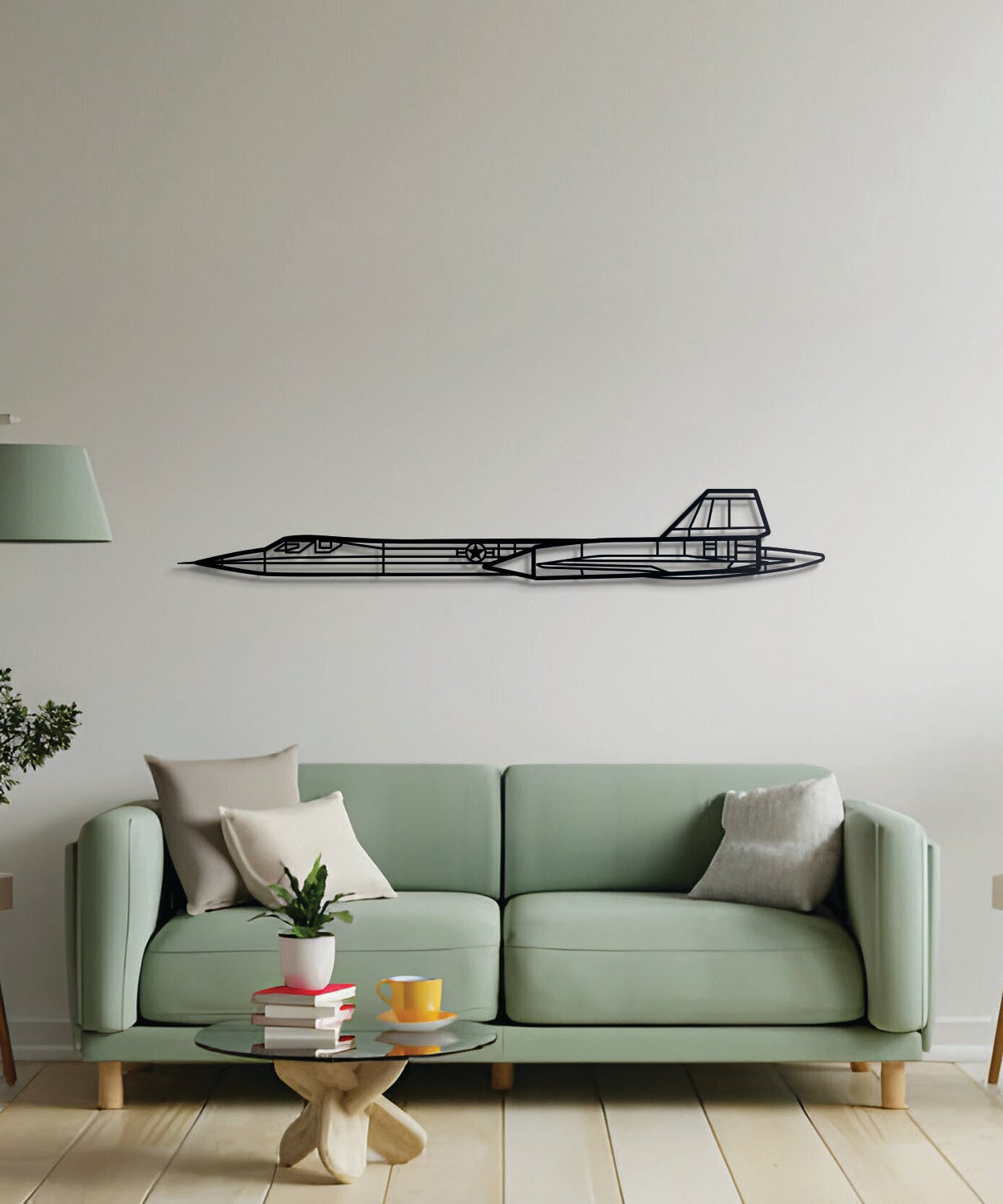 SR71 Blackbird Metallflugzeug Wandkunst - NCP0134