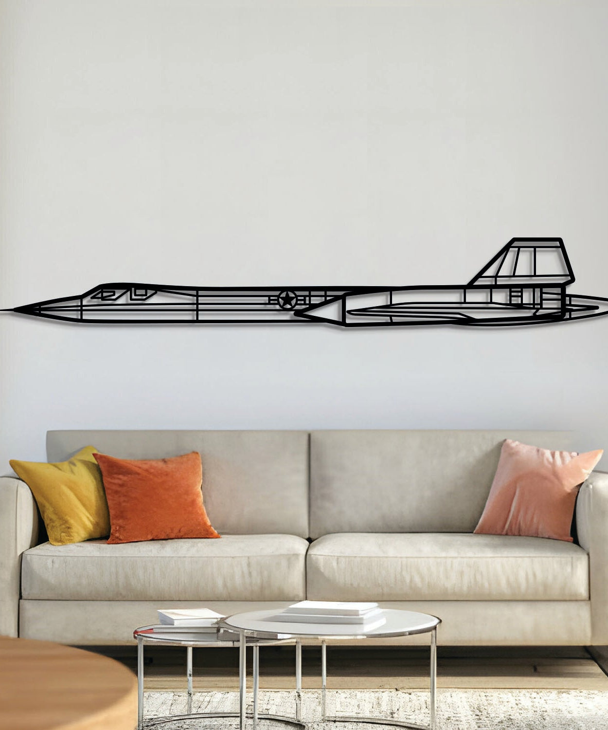 SR71 Blackbird Metallflugzeug Wandkunst - NCP0134