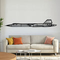 SR71 Blackbird Metal Aircraft Wall Art - NCP0134