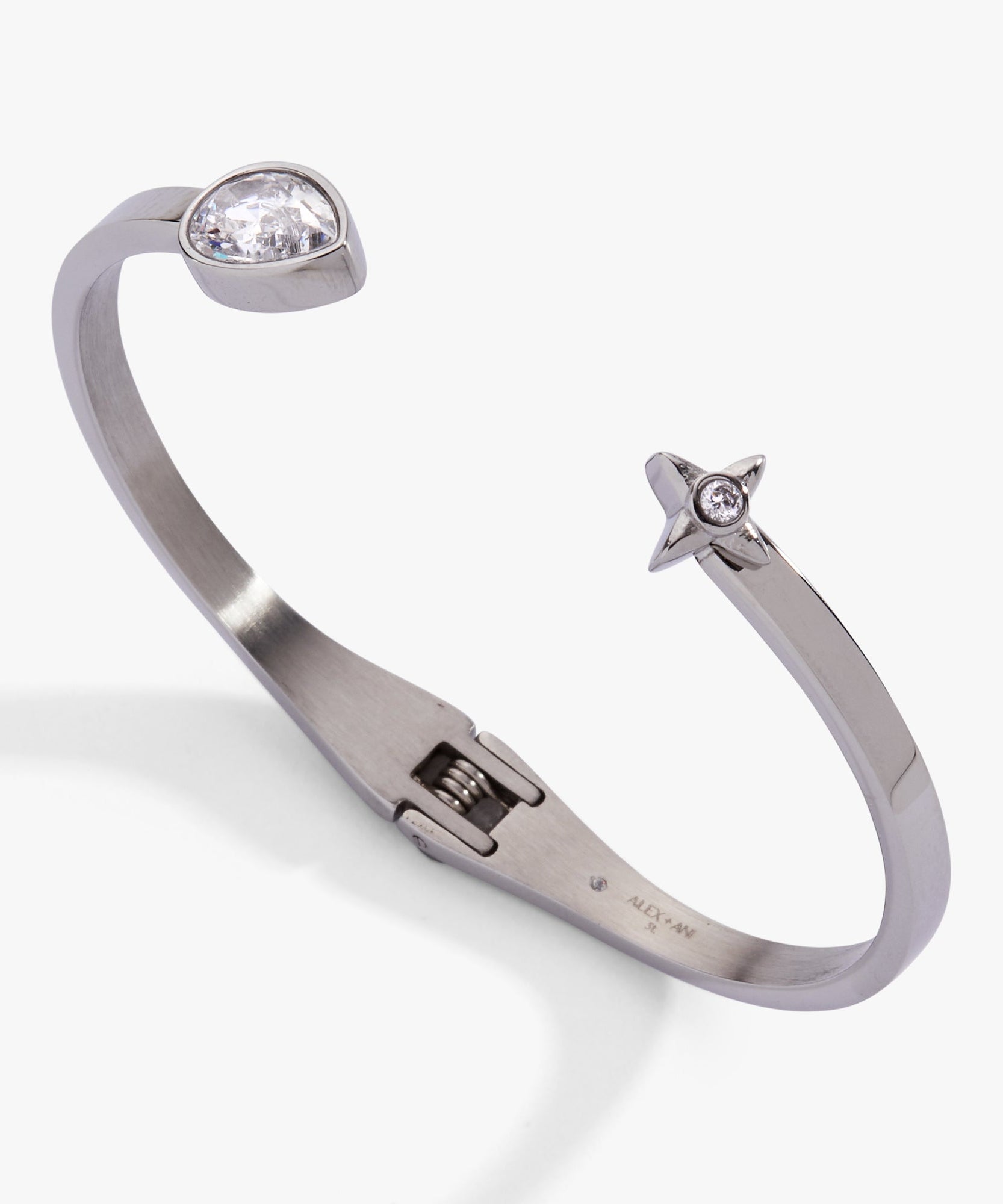 Crystal Teardrop and Star Cuff Bracelet
