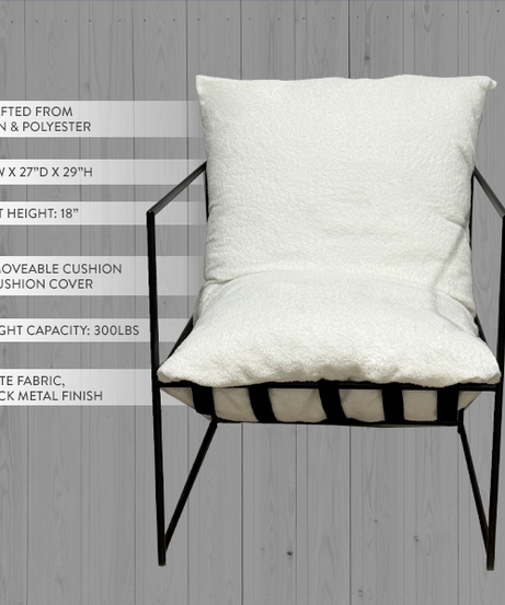 Moderner Loungesessel mit abnehmbarem Kissen