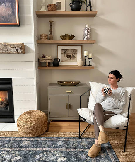 Moderner Loungesessel mit abnehmbarem Kissen