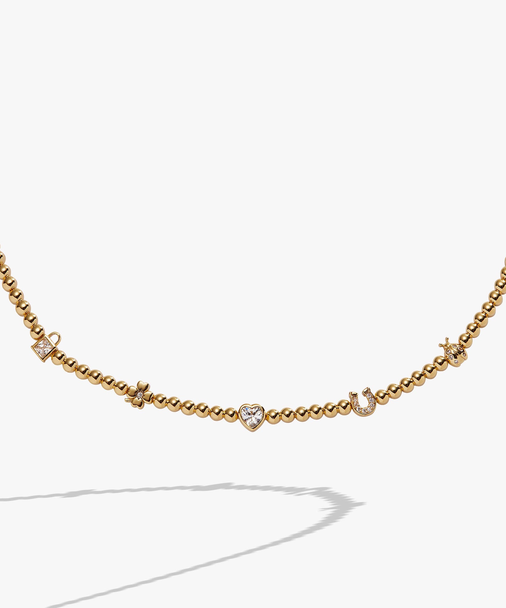 Love and Luck Tennis Necklace