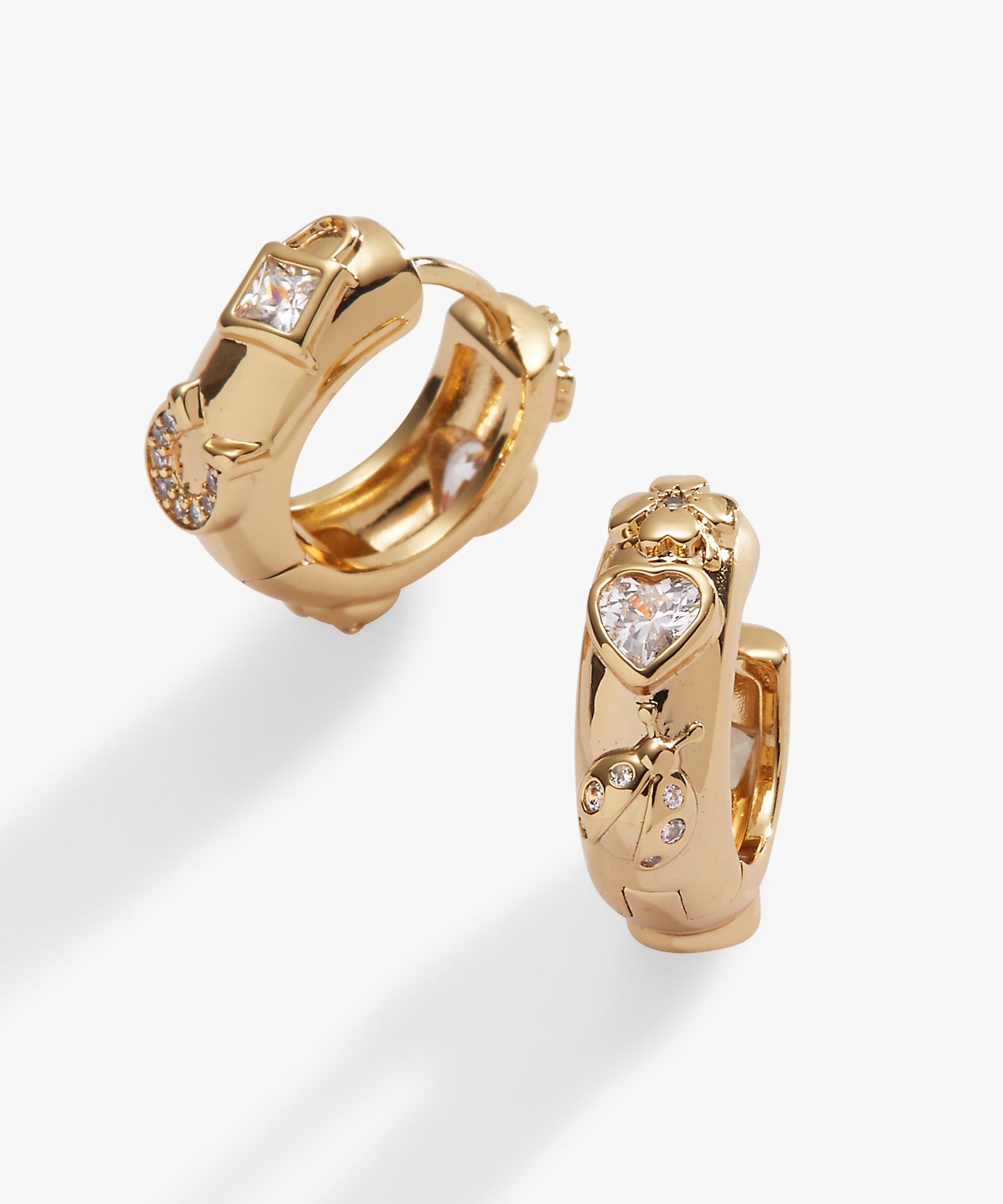 Love and Luck Huggie Hoops