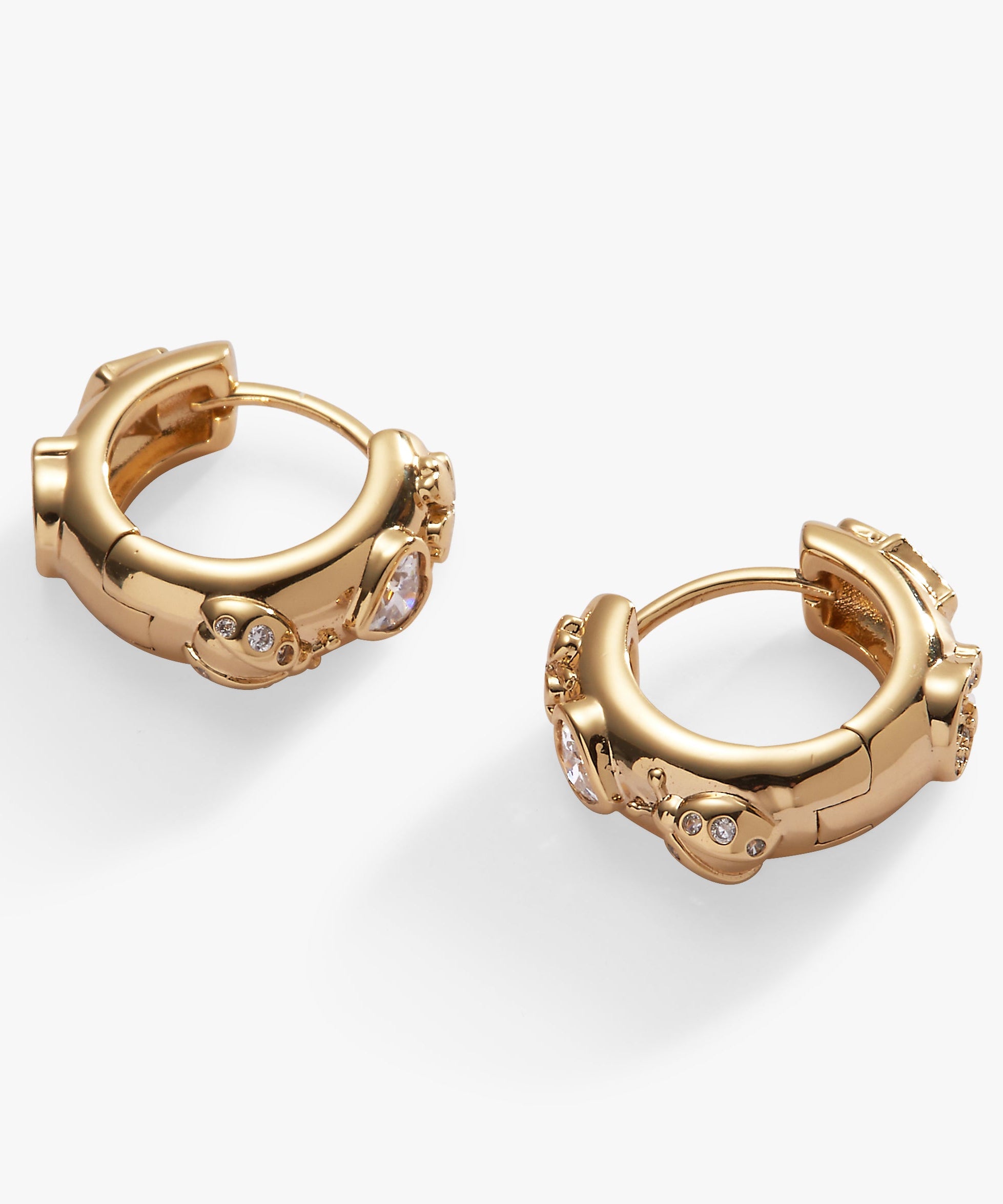 Love and Luck Huggie Hoops