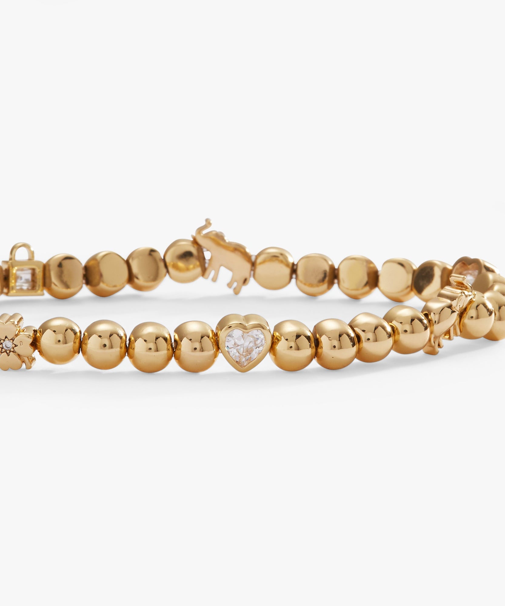 Love and Luck Charm Stretch Bracelet