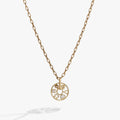 Love and Luck Wheel Charm Necklace