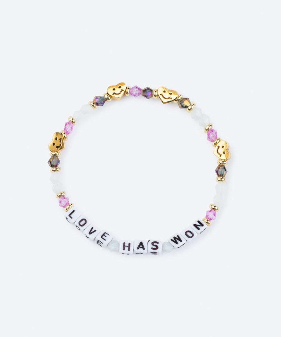 Love Has Won Letter Bracelet