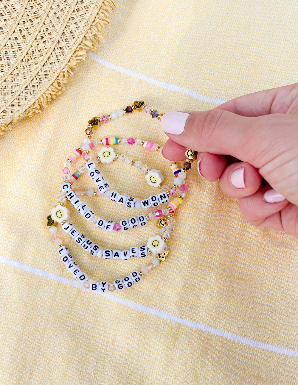 Love Has Won Letter Bracelet