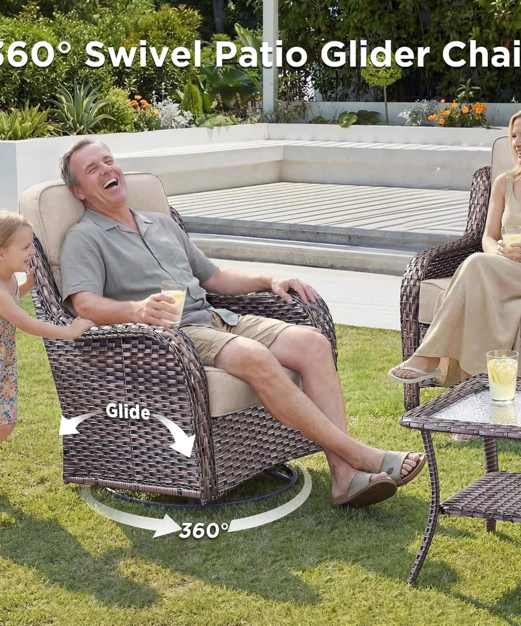 Alora Luxury 10-Piece All-Weather Outdoor Patio Furniture Set With Fire Pit Table (SAK39281)