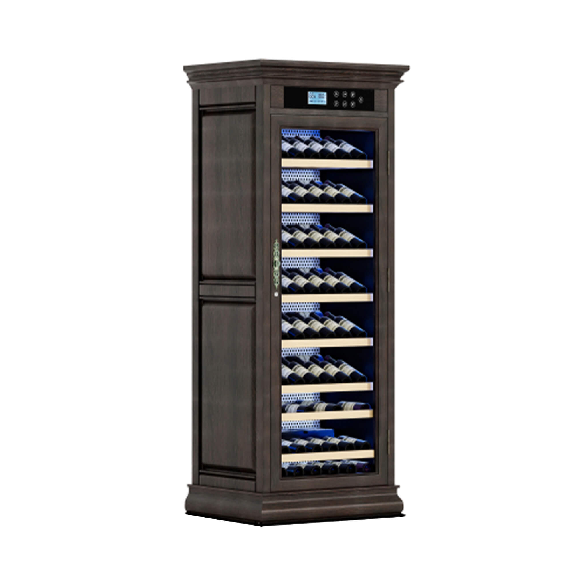 Nuvia 102-Bottle 10.6 Cu.Ft Wine Cooler Cabinet With LED Lighting And Temperature Control (SAK69027)