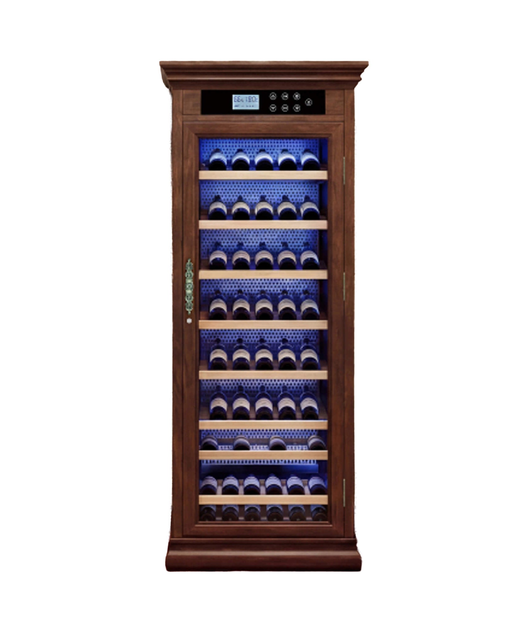 Nuvia 102-Bottle 10.6 Cu.Ft Wine Cooler Cabinet With LED Lighting And Temperature Control (SAK69027)