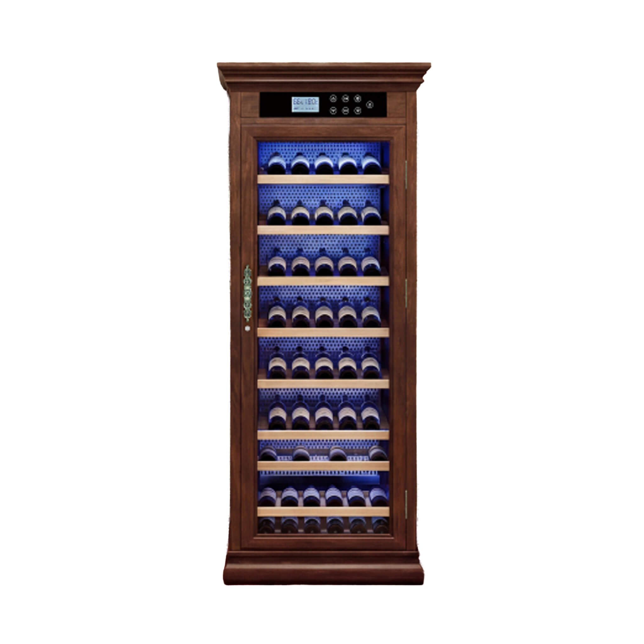 Nuvia 102-Bottle 10.6 Cu.Ft Wine Cooler Cabinet With LED Lighting And Temperature Control (SAK69027)