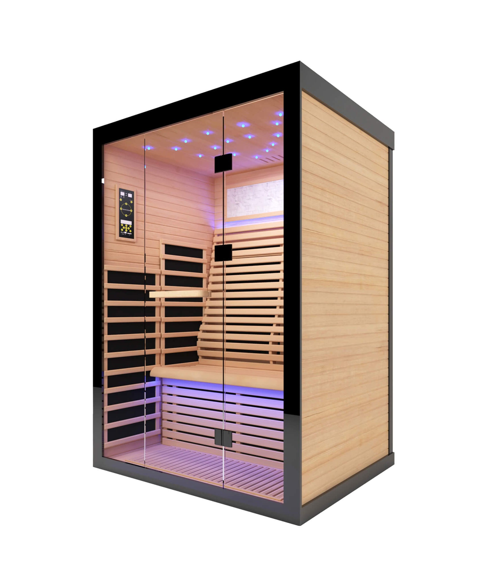 Thermora Flux Luxury 2-Person Canadian Hemlock Wood Far Infrared Home Sauna (SAK02184)