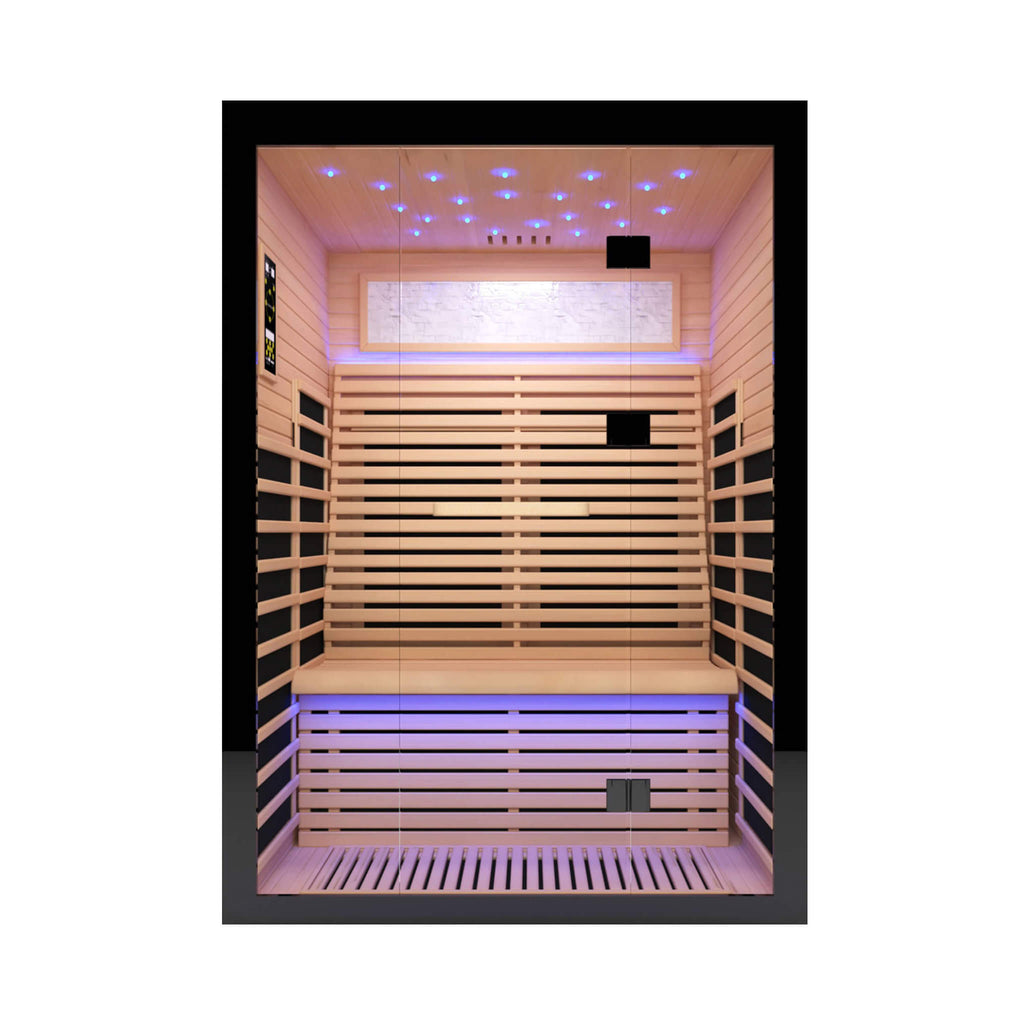 Thermora Flux Luxury 2-Person Canadian Hemlock Wood Far Infrared Home Sauna (SAK02184)