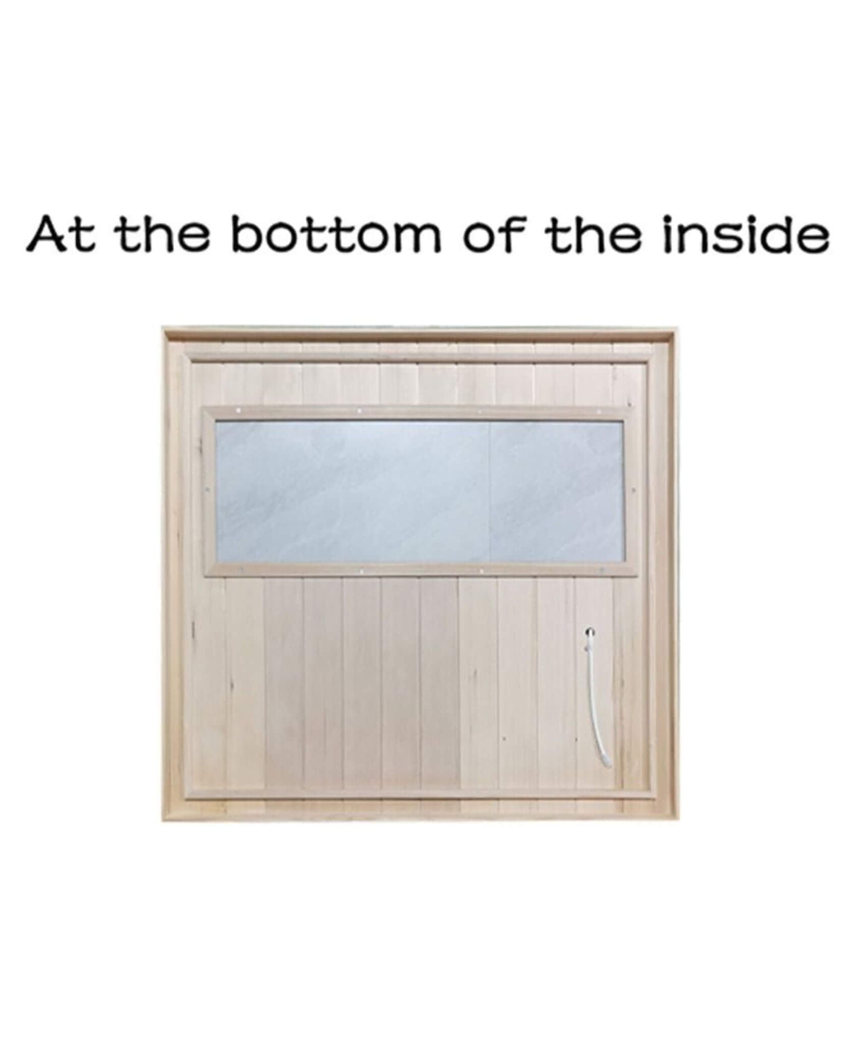 Thermora Ivara Luxury 2-Person Hemlock Wood FAR Infrared Sauna Room W/ Glass Door, 1750W (SAK81525)
