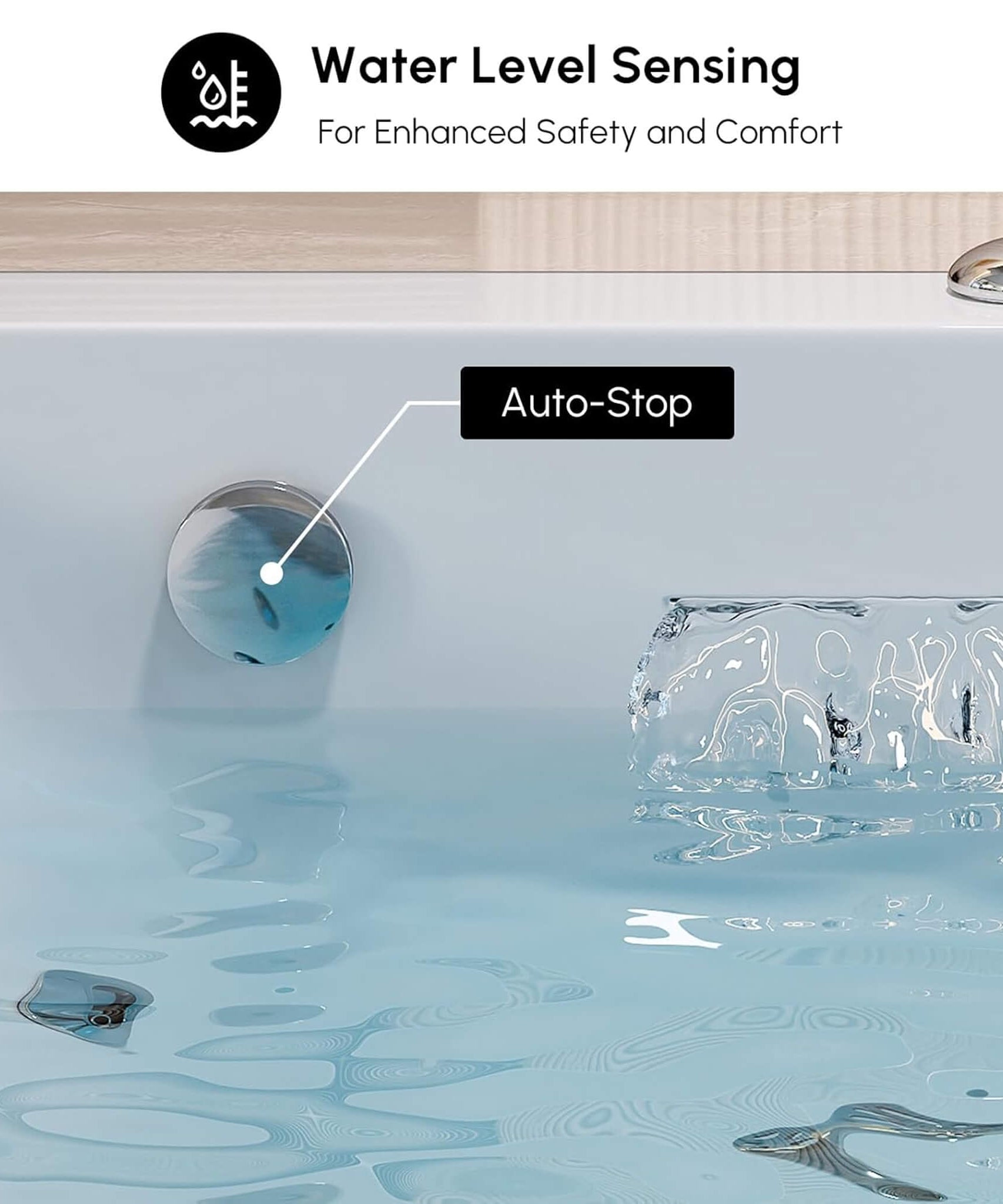 Nuvia Novara 71-Inch Luxury 2-Person Jetted Whirlpool Tub With Massage And Thermostat Control (SAK24590)