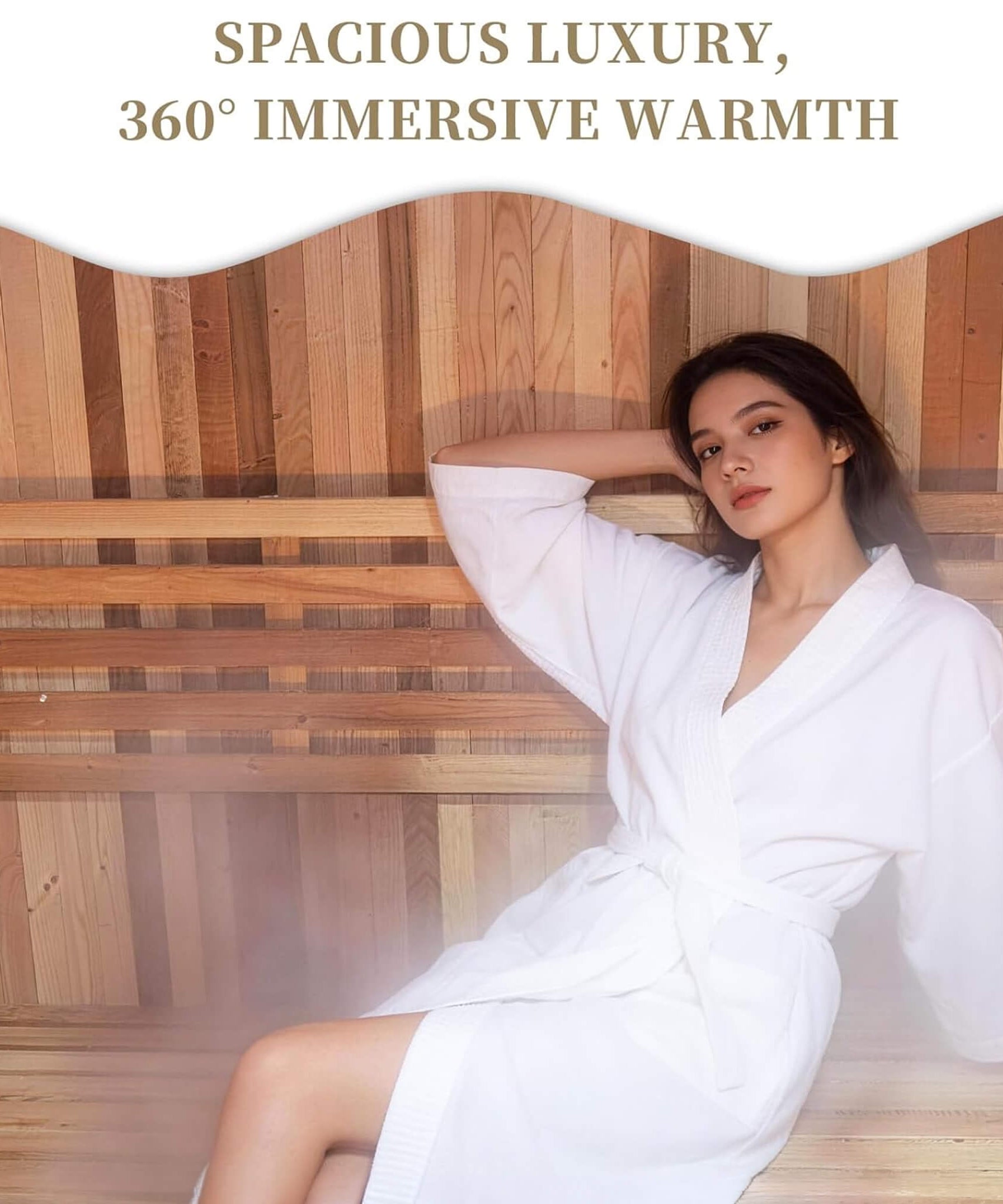 Thermora Lund Luxury 2-Person Outdoor Spruce Wood Cube Sauna Kit With 4.5KW Electric Stove (SAK74290)