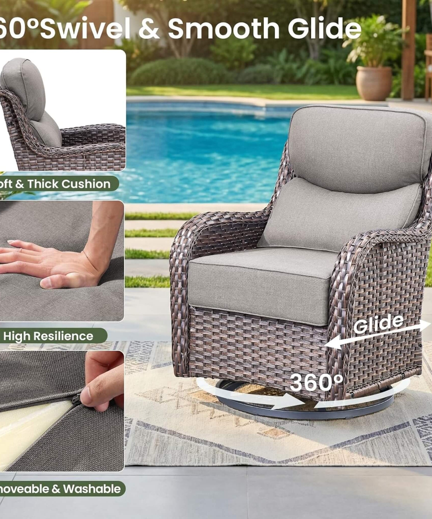 Alora Luxury 7-Piece Outdoor Patio Furniture Set With Fire Pit Table (SAK57391)