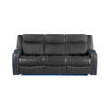 Nuvia Luxury 84-Inch Home Theater Power Reclining Sofa With LED Lights And Power Headrest (SAK83195)