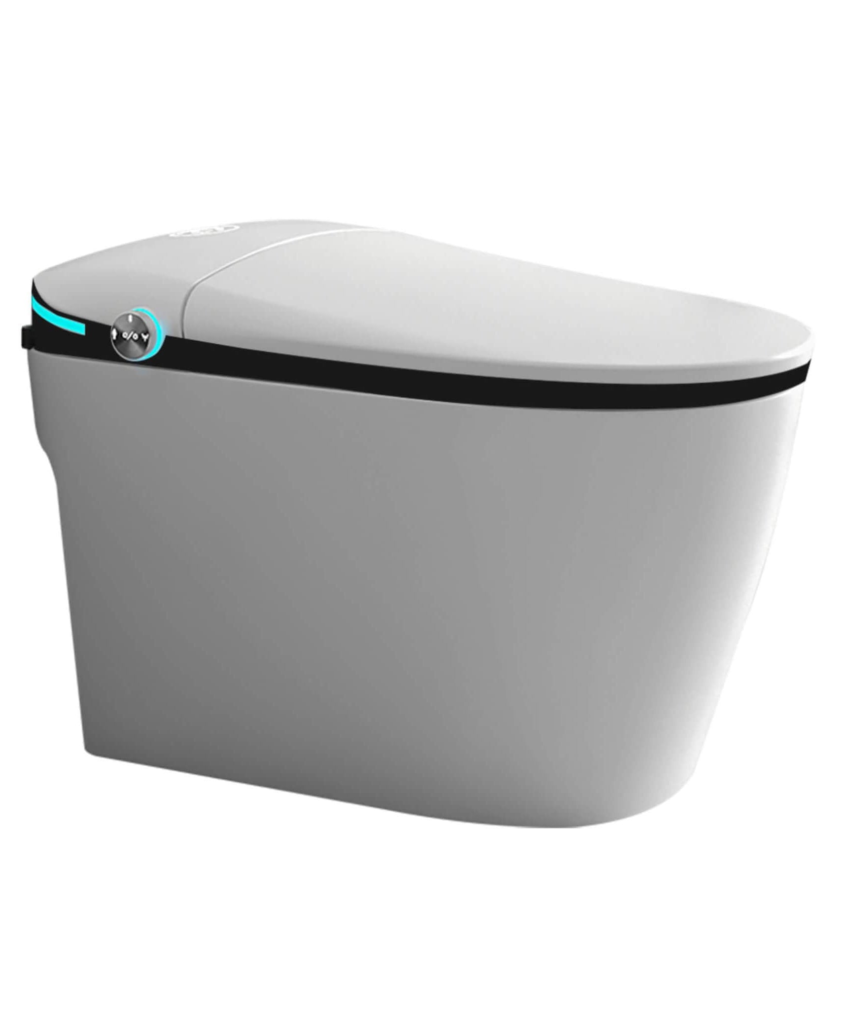 Nuvia Luxury Smart Toilet With Built-In Auto Open And Close Bidet Seat, Foot Sensor, LED Display And Night Light (SAK31256)