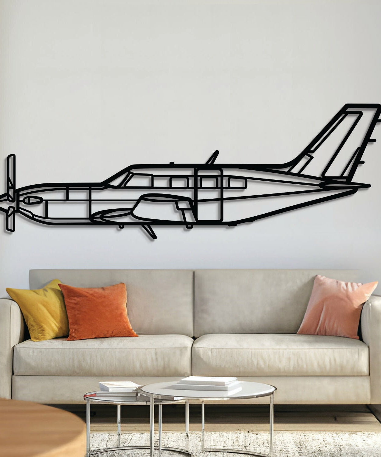 M500 Meridian Metallflugzeug Wandkunst – NCP0581