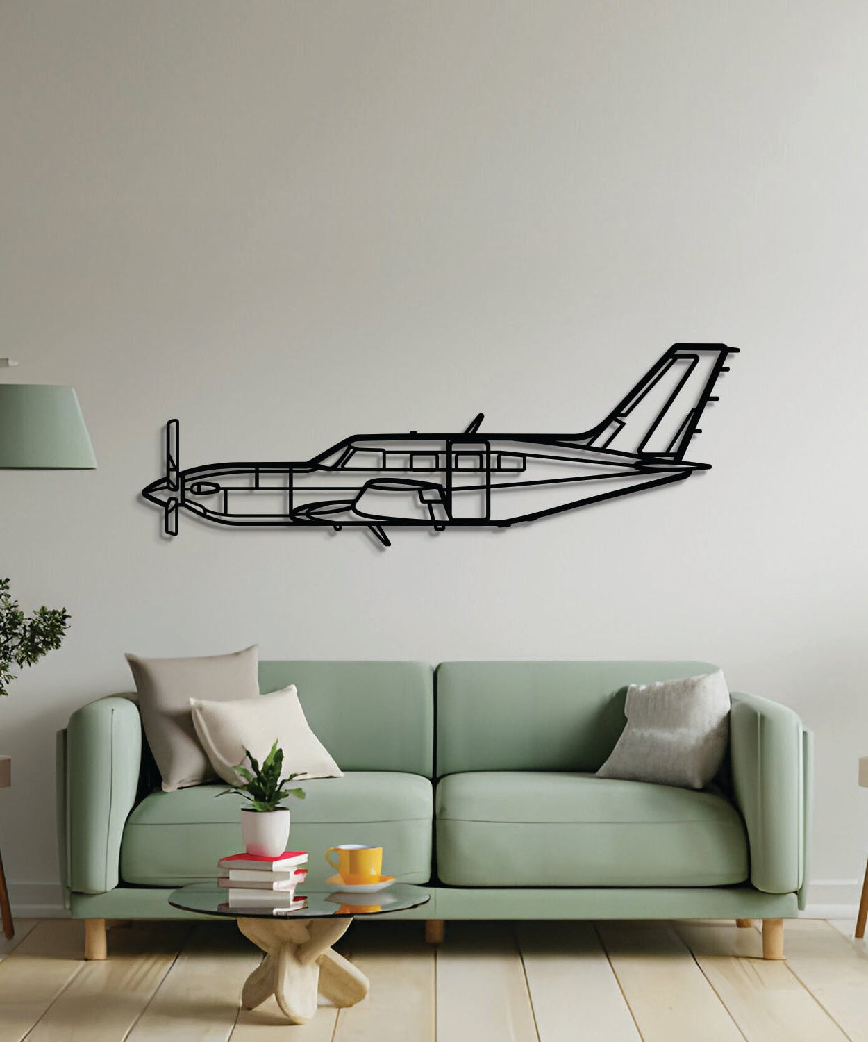 M500 Meridian Metallflugzeug Wandkunst – NCP0581