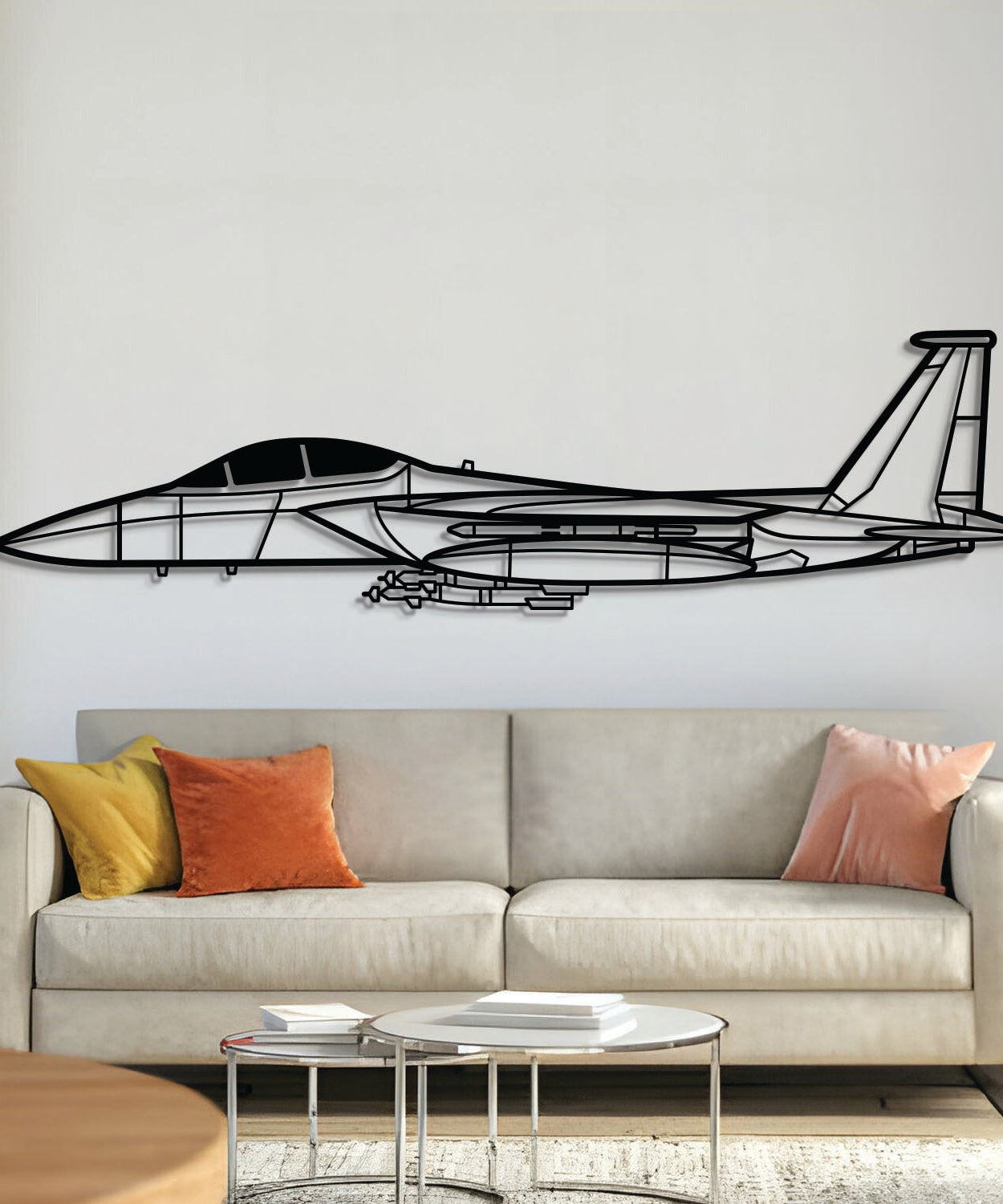 F-15E Strike Eagle Metallflugzeug Wandkunst - NCP0075