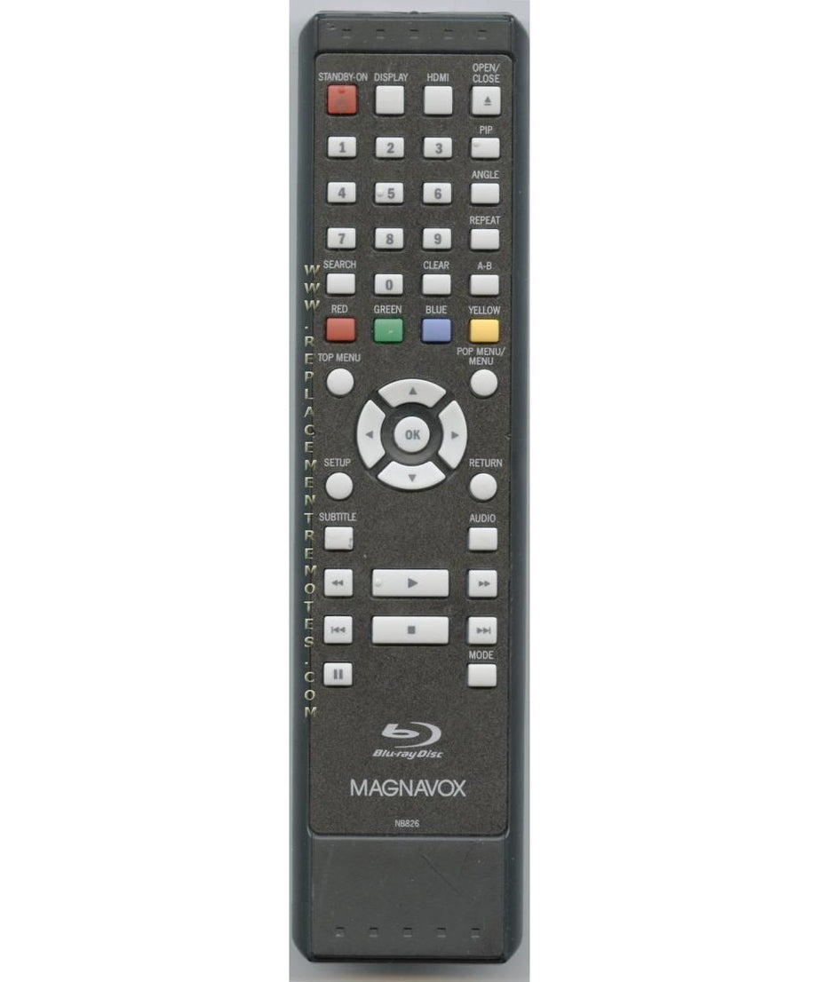 Magnavox NB826UD Blu-ray Remote Control