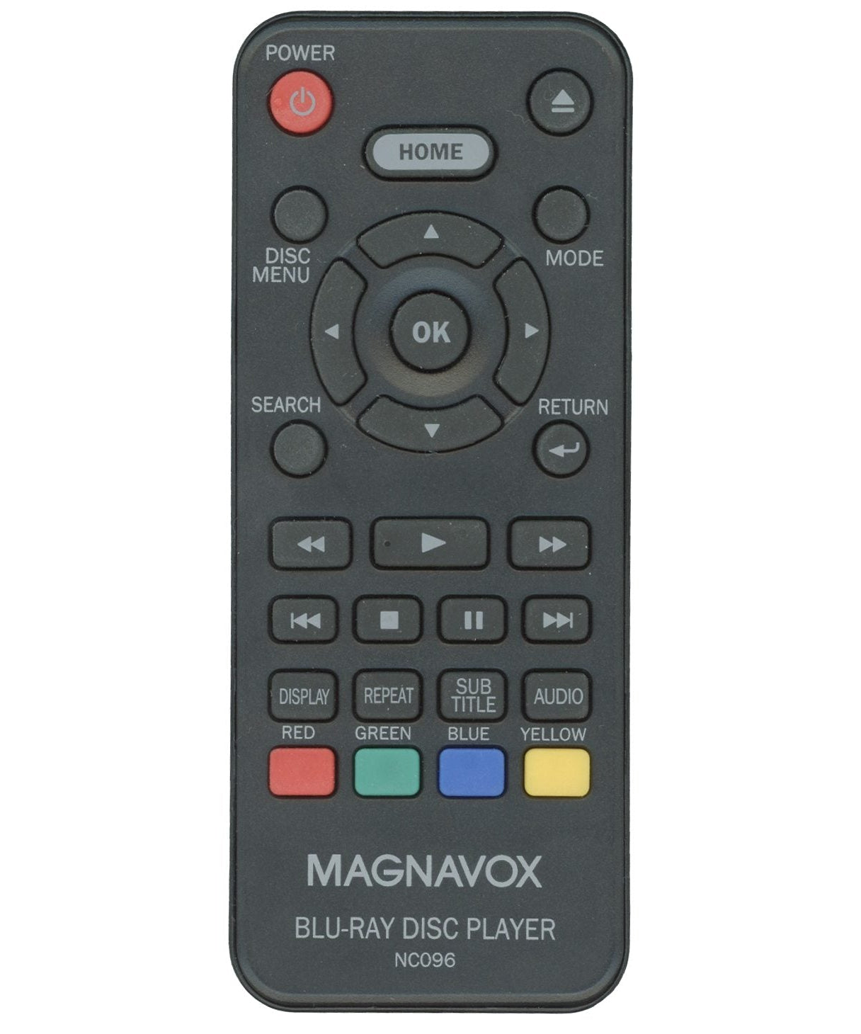 Magnavox NC096 Blu-ray Disc Player Remote Control - NC096UL