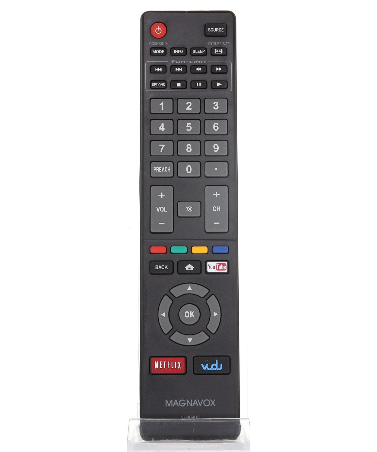 Magnavox NH409UD Smart TV Remote Control | Netflix | Vudu - NH409UD