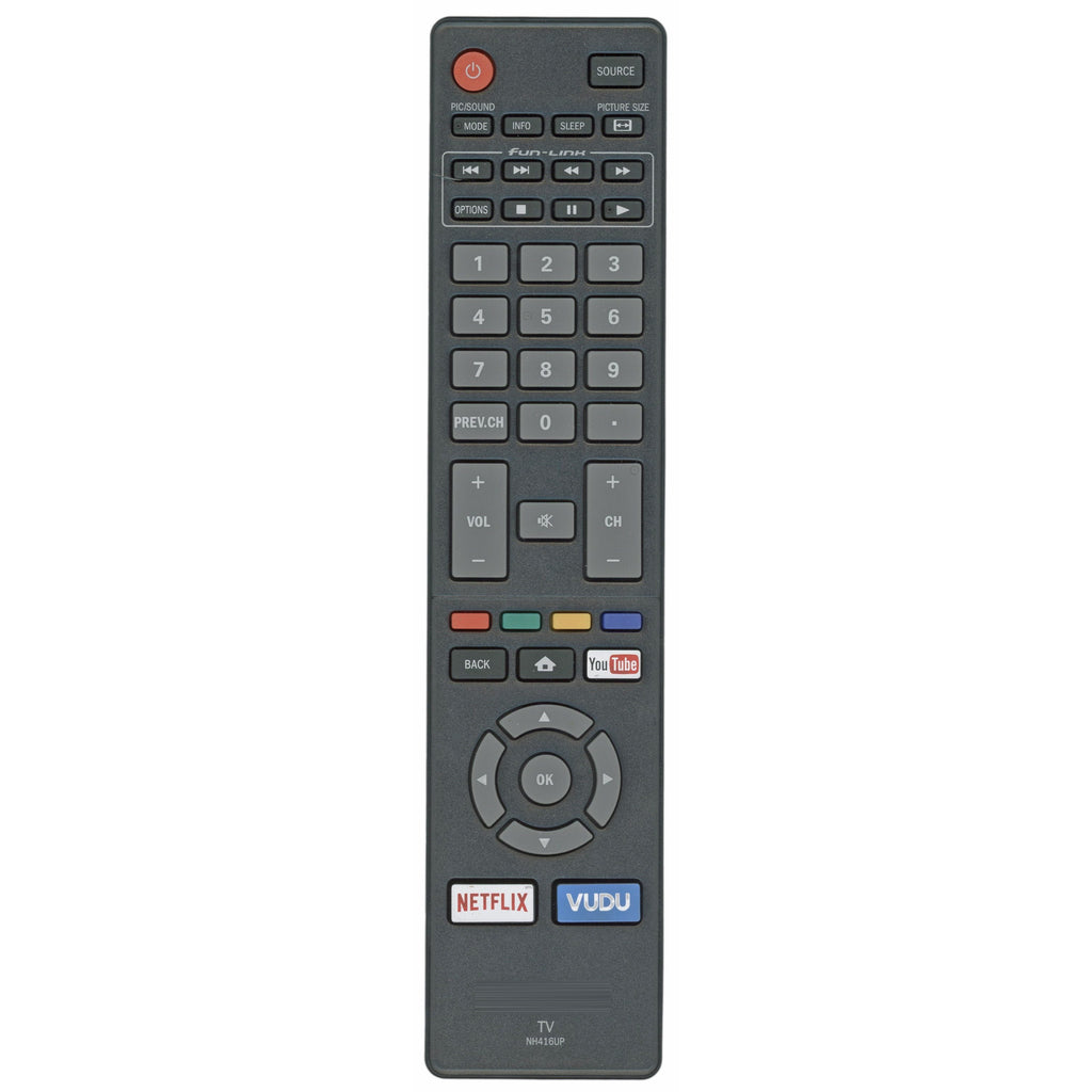 Magnavox NH416UP Smart TV Remote Control | Youtube | Netflix | Vudu - NH416UP