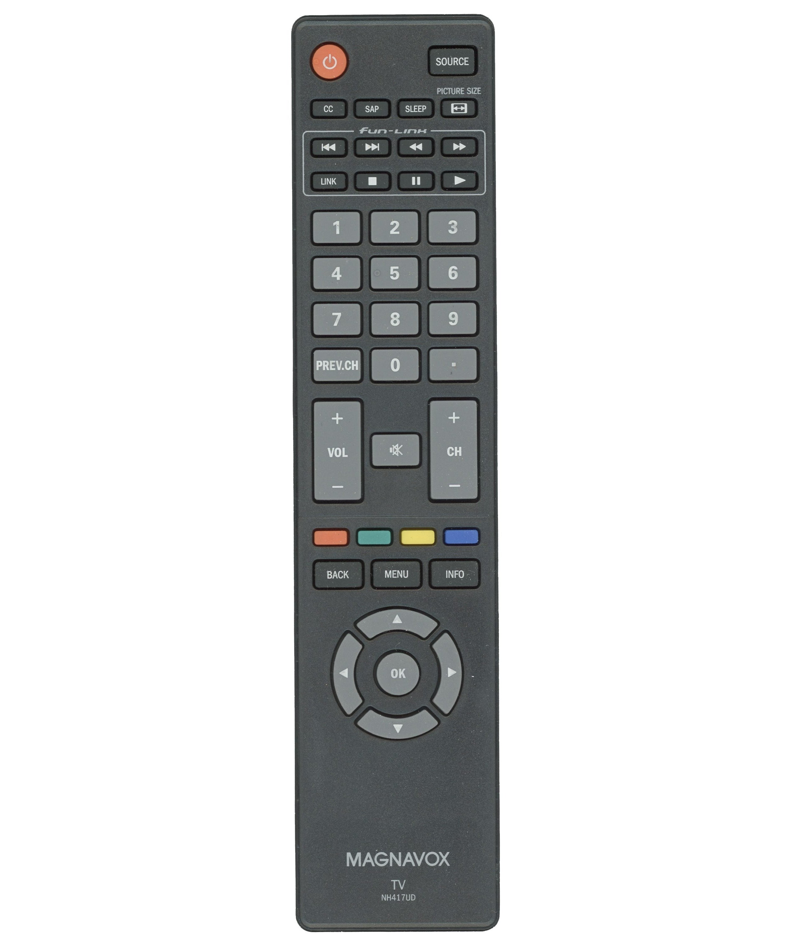 Magnavox NH418UP TV Remote Control - NH418UP