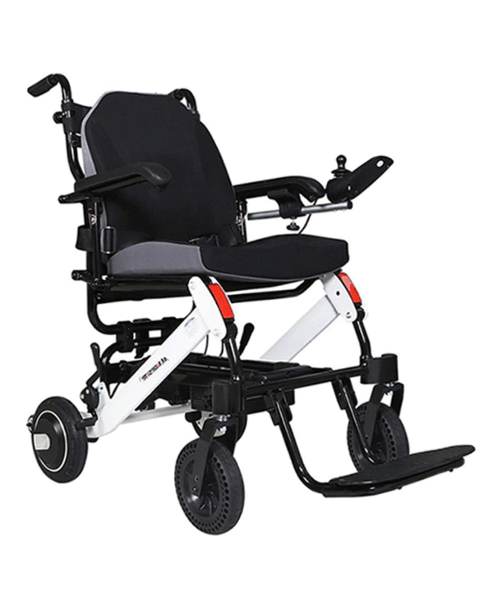 Maidesite 17.5-Inch 500W Wide Seat Lightweight Electric Folding Wheelchair (SAK33689)