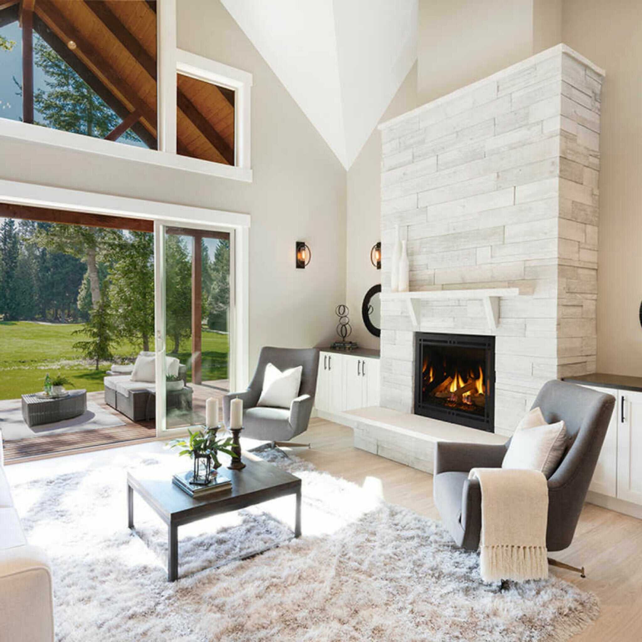 Majestic Quartz 36-Inch Platinum Direct Vent Fireplace [QUARTZPLA36IN/IL] (SAK03613)