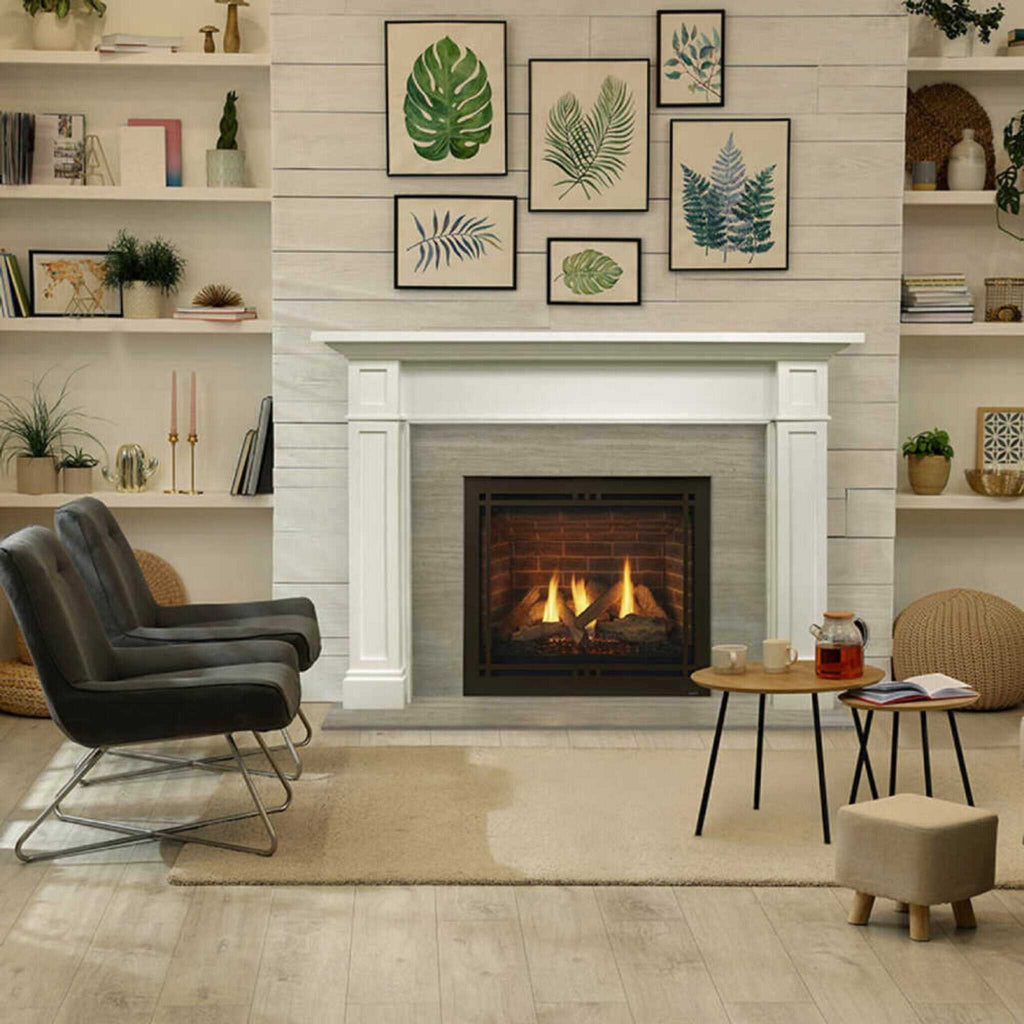 Majestic Quartz 36-Inch Platinum Direct Vent Fireplace [QUARTZPLA36IN/IL] (SAK03613)