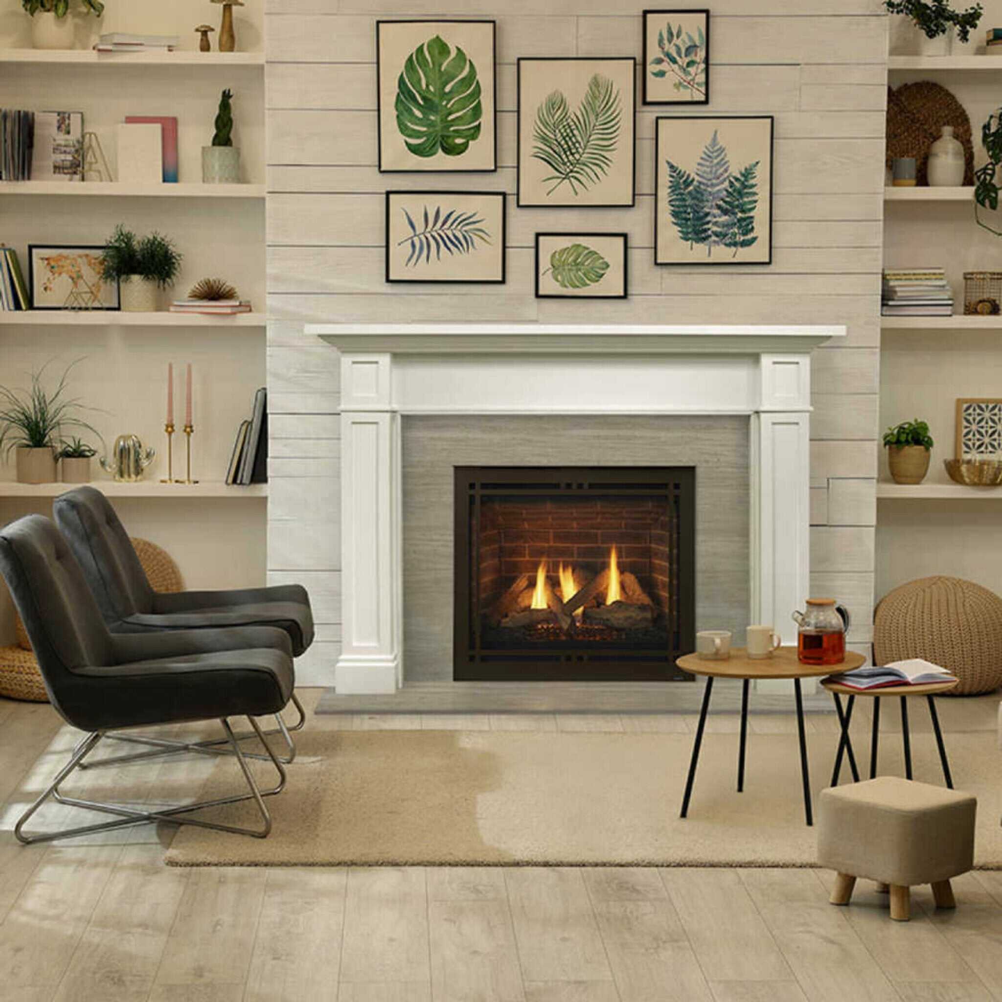Majestic Quartz 36-Inch Platinum Direct Vent Fireplace [QUARTZPLA36IN/IL] (SAK03613)