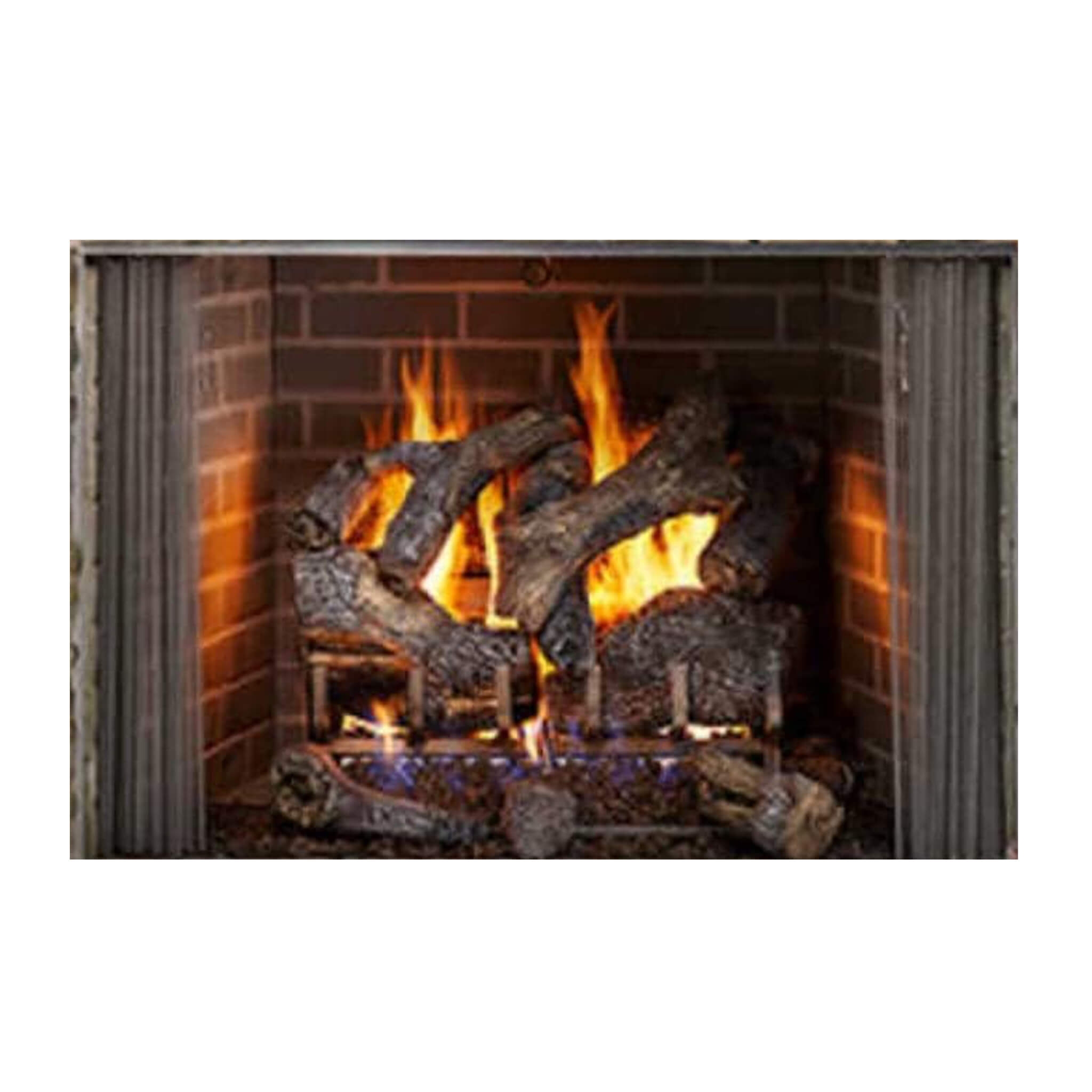 Majestic Cottagewood 42-Inch Gray Refractory Outdoor Wood-Burning Fireplace [ODCTGWD-42/H] (SAK13958)