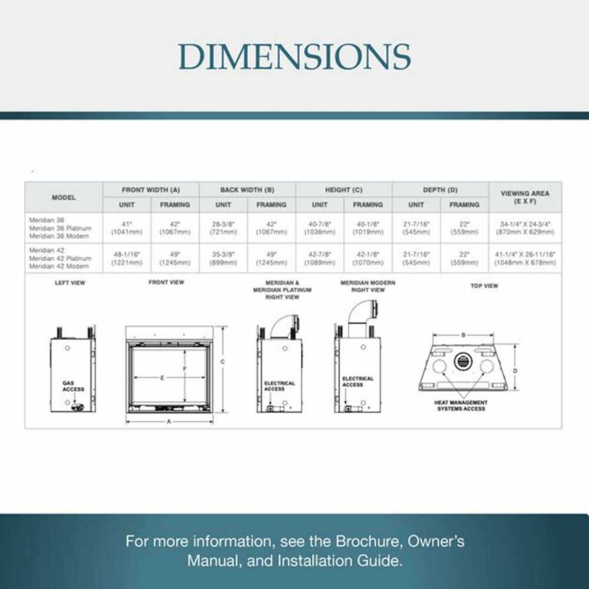 Majestic Meridian 42-Inch Natural Gas Fireplace [MER42N] (SAK43895)